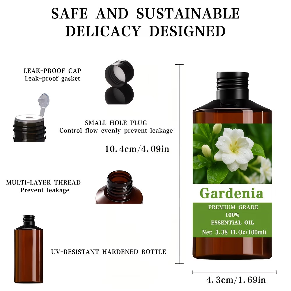 Gardenia Essential Oil - 3.38fl.oz - 100% Pure Care Grade, Perfume Oil