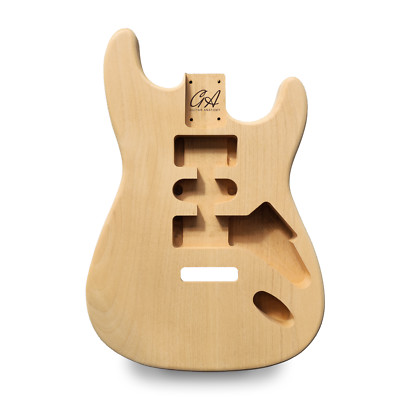STRATOCASTER Gitarre Körper Hsh  Unfertiger   2 Teile American Erle