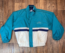 Vintage 90s Budweiser Bomber Jacket Shell Bud Light Beer Men's Large
