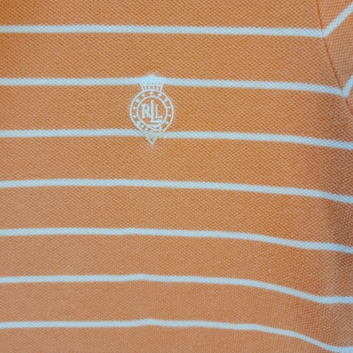 Lauren Active Ralph Lauren Polo Womens XL Shirt 1/4 Zip Striped Pink White Read - Picture 3 of 12