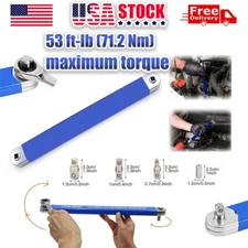 3/8" Spanner Offset Extension Wrench Set Ratchet Wrench with Extender Adapter