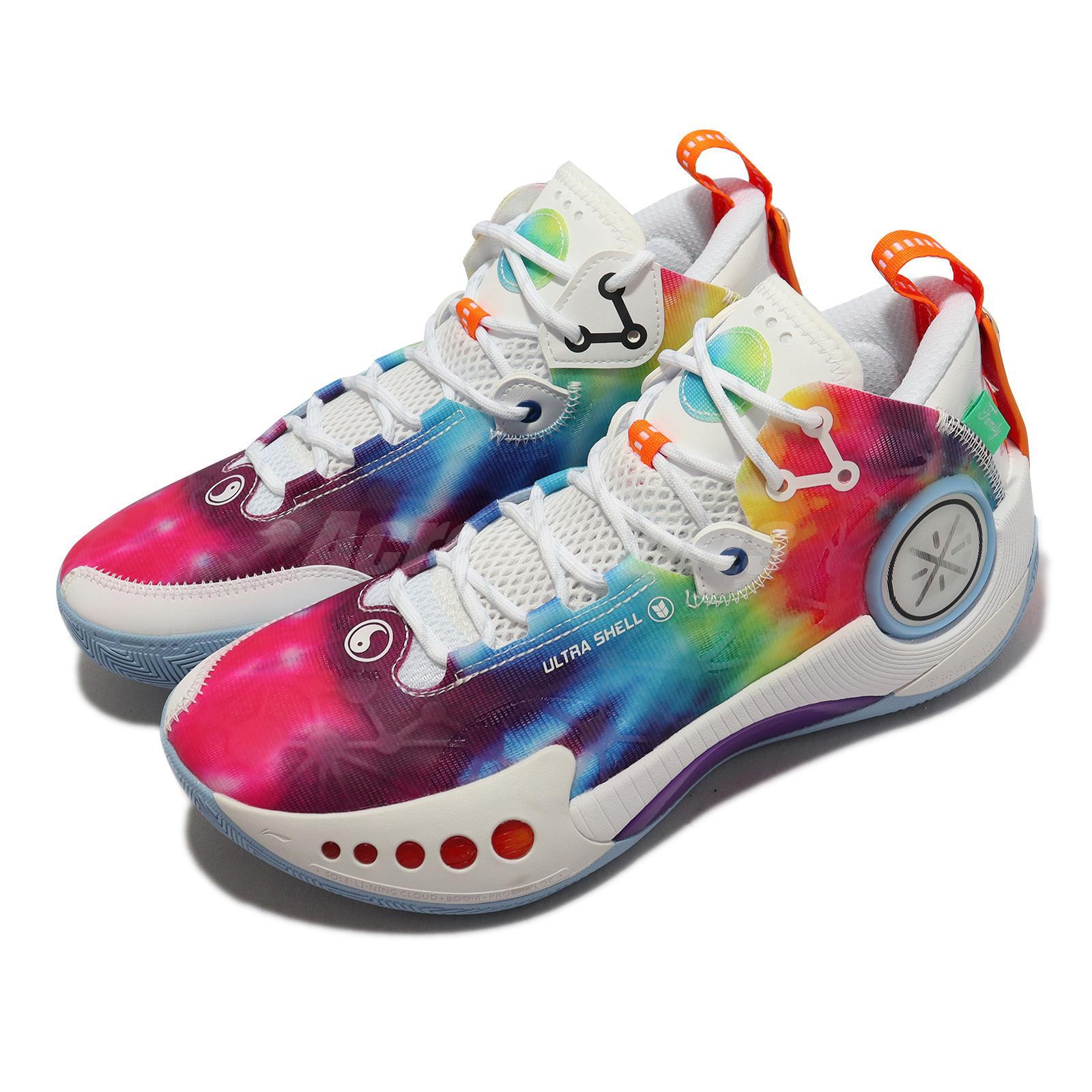 Li-Ning Wade Shadow 3 Rianbow Purple Yellow Red Men  - Size 10 Men