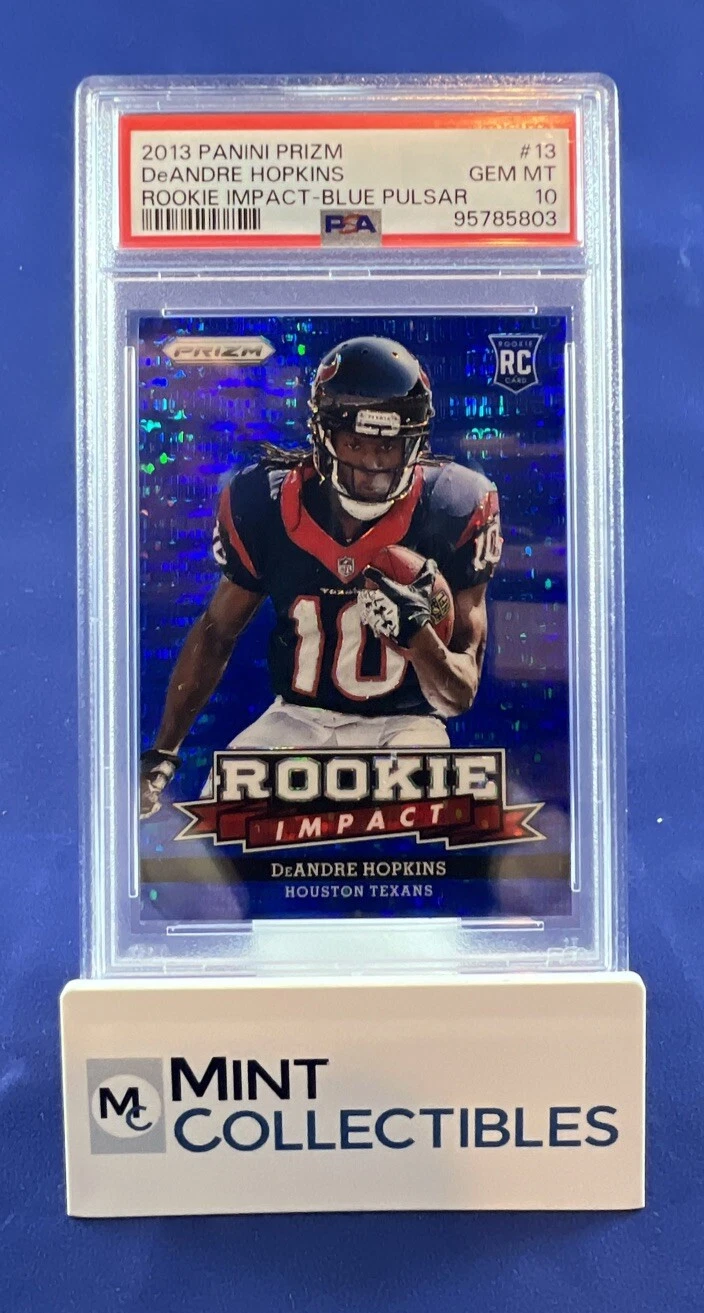 DeAndre Hopkins Panini Prizm Rookie Impact #13 Blue Pulsar