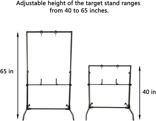Multi-Functional Archery Target Stand with Carabiner Hooks & Stability Control - Picture 6 of 9