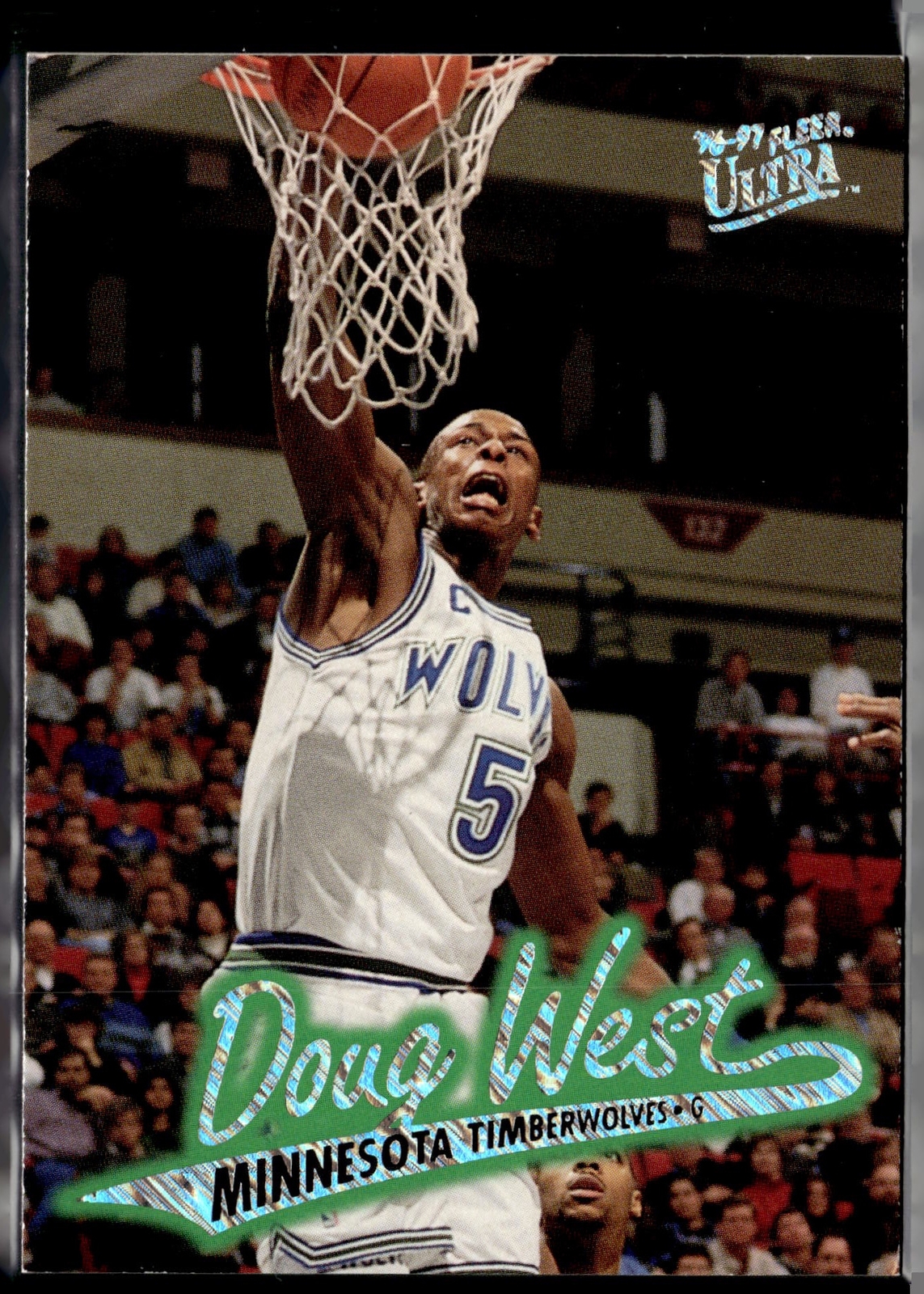 1996-97 Fleer Ultra #P-67 Doug West Platinum Medallion Minnesota Timberwolves