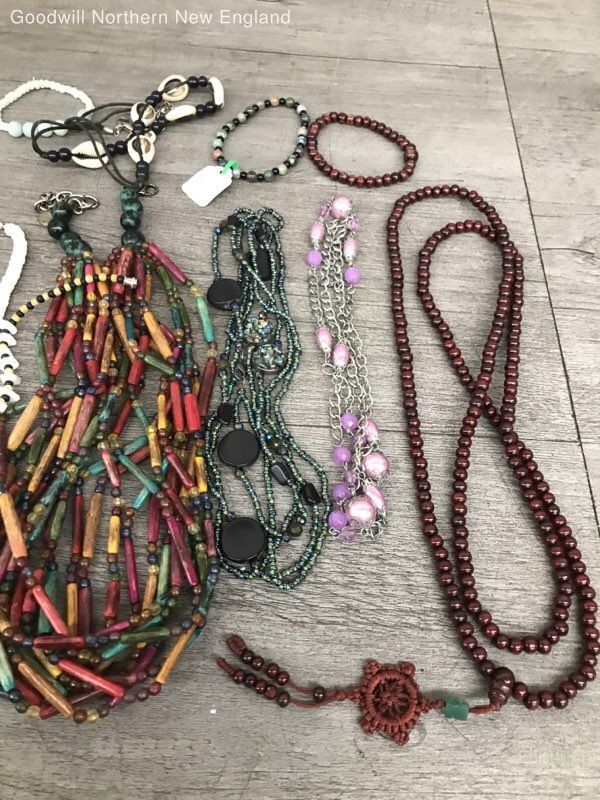 Boho Hippie Costume Jewelry Mixed Lot w. Multicolor Beaded Necklace