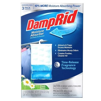 15.4 Oz Hanging Moisture Absorber, Pack of 3, Fresh Scent