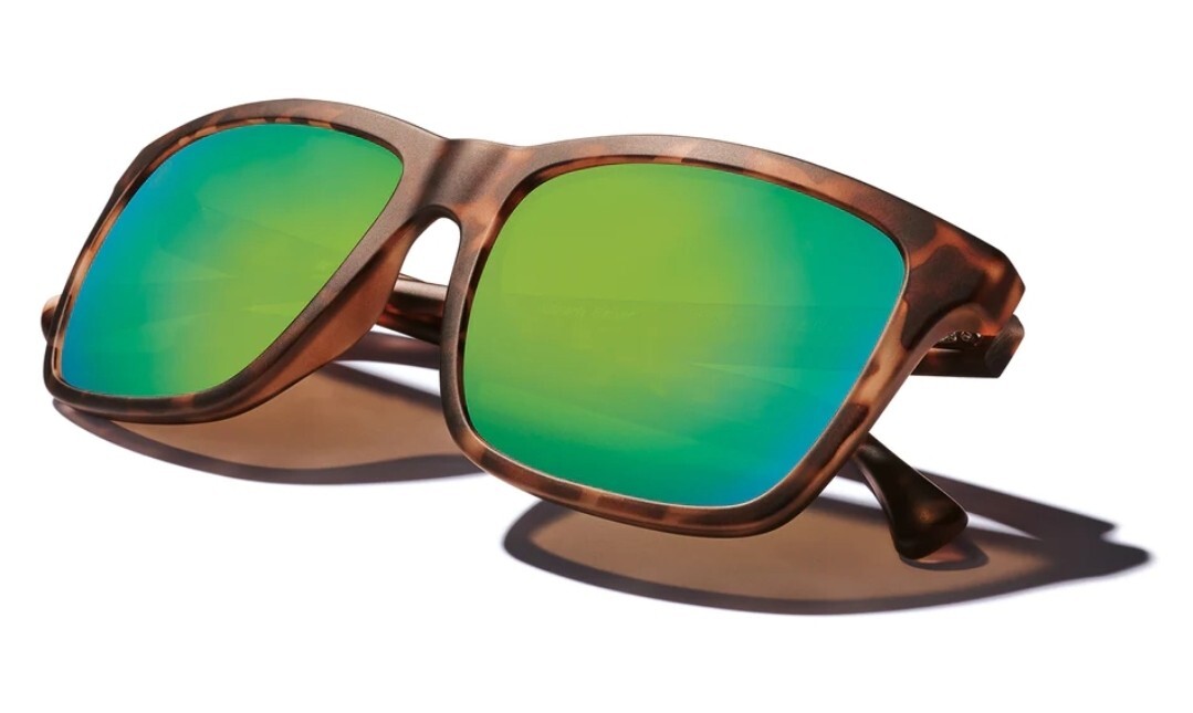 Kaenon Venice Sunglasses Matte Black Polarized Coastal Green Mirror