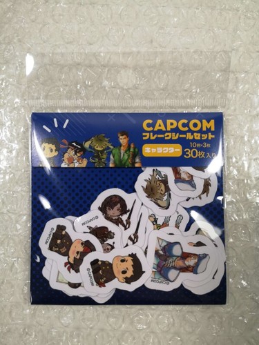 CAPCOM FLAKE STICKER SET CHARACTERS JAPAN NEW - Photo 1/3