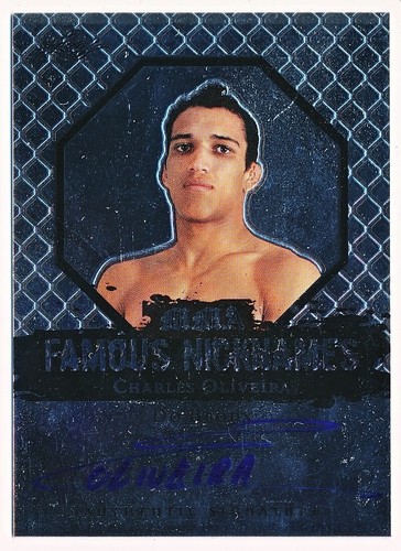 2011 Leaf Metal MMA Charles Oliveira Base Autograph Auto Rc #BA-CO-1 - QTY - Picture 2 of 3