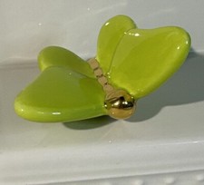 RARE Nora Fleming Mini  Lime Green BUTTERFLY  Retired VERY HARD TO FIND