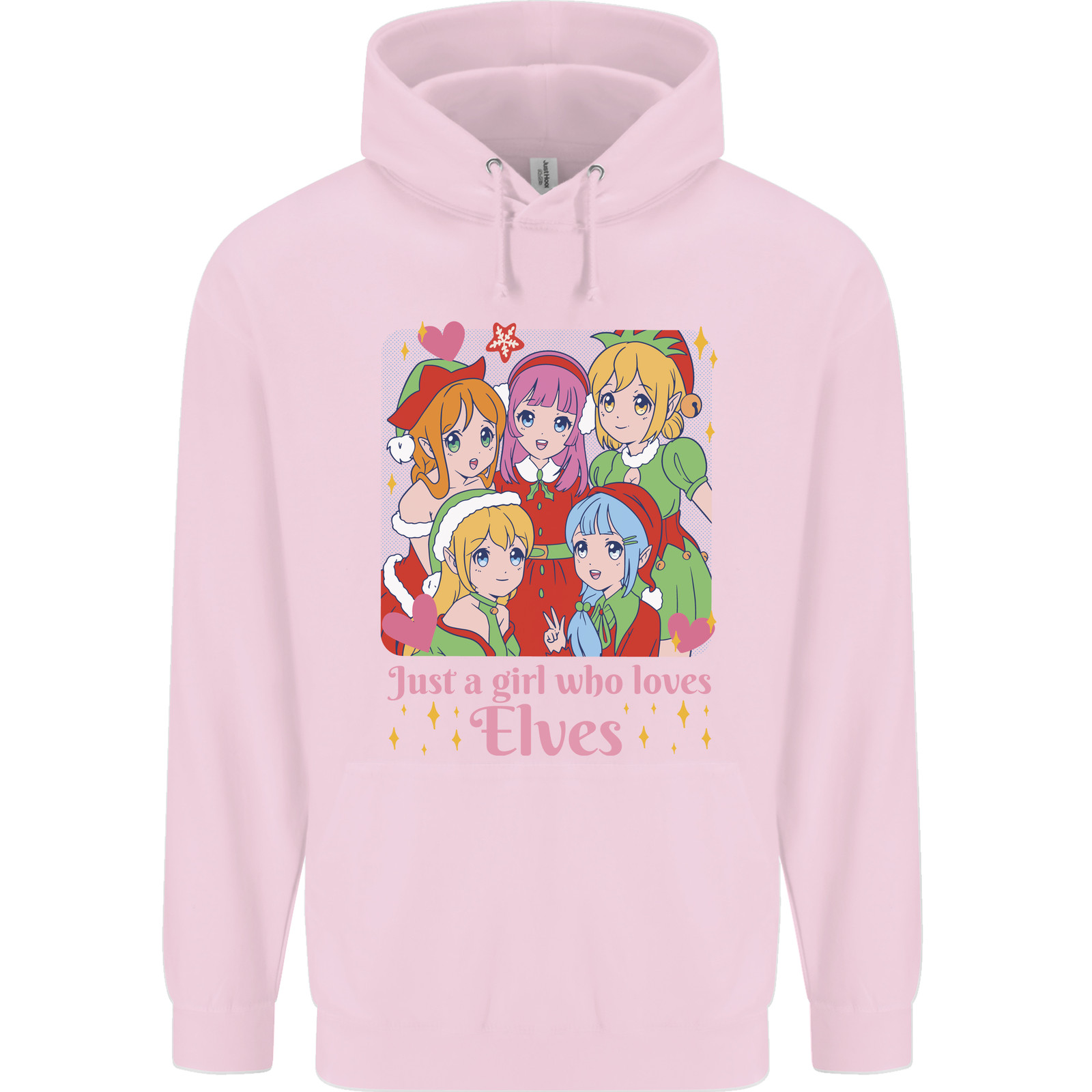 Anime A Girl Who Loves Elves Christmas Xmas Mens 80percent Cotton Hoodie
