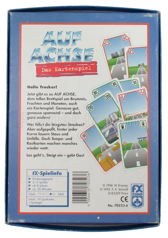 Auf Achse das Kartenspiel FX Schmid kontrolliert in guten Zustand inkl. Rechnung - Bild 2 von 2