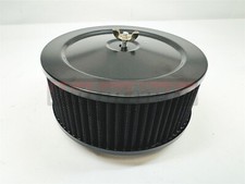 Black Muscle Car Style 6-38 Air Cleaner Washable Element 5 18 Carb Hot Rod