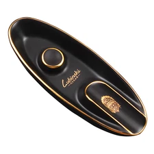 Ceramics Cigar Ashtray Boat Black Rest Outdoor Car Cigars Ashtray Cigarette Soot