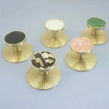 MFYS Colorful shell Cabinet Door Knob Brass Knob Drawer Knobs Pulls Handles