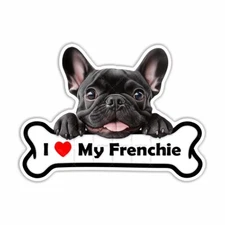 I Love My Frenchie, French Bulldog, Sticker, Peel N' Stick, Different Sizes