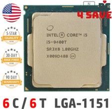 9th Gen Intel Core i5-9400T CPU 1.8 GHz Turbo 3.4 GHz 6-Core 9M LGA-1151 SR3X8