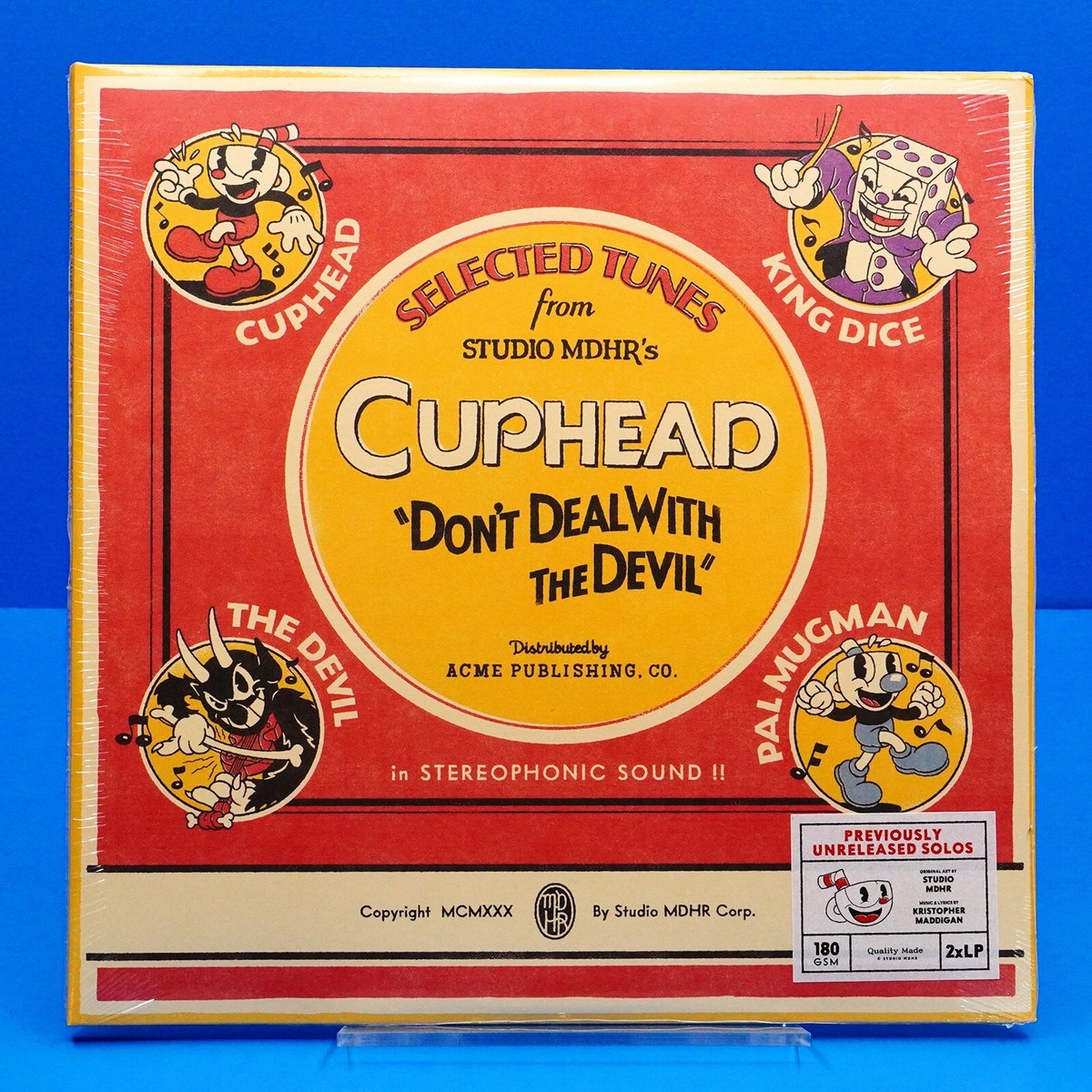 Cuphead Vinyl Record Soundtrack 2 x LP Selected Tunes Don't