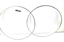 16" Drum Heads, Set of 2 Clear ddrum Remo Brand NEW  #R0611
