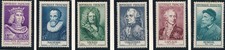 TIMBRE FRANCE 1027/1032** Hommes Célèbres 1955
