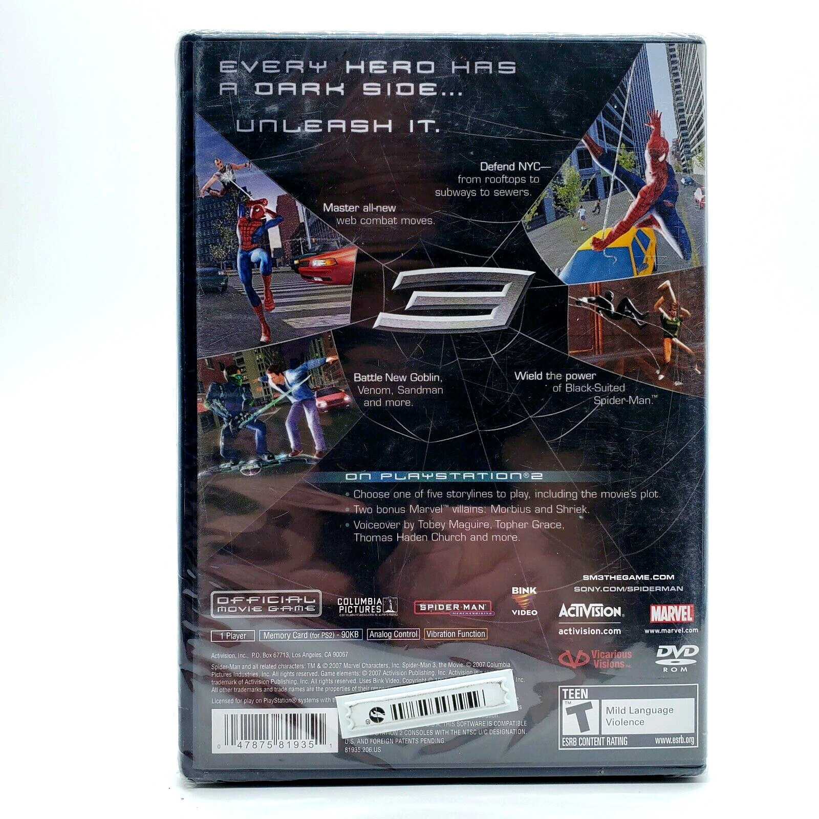 SPIDER-MAN 3 SONY PS2 NEUF* NEW* VERSION PAL FRANCAISE