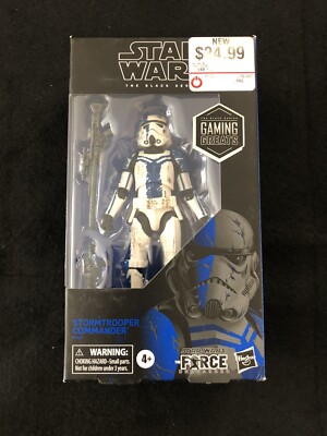 Hasbro Star Wars The Force Unleashed Black Series 6 inch Action Fig.Stormtrooper