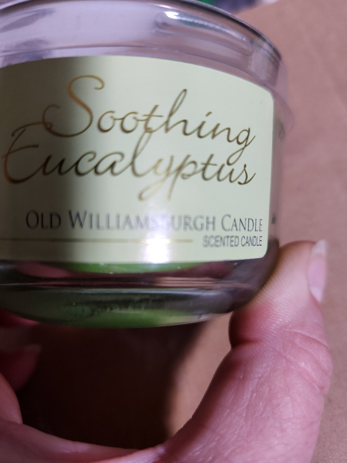 Old Williamsburgh Candle Soothing Eucalyptus Wood Wick 2 Candles for