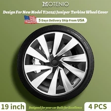 19 Inch Hubcaps Design for Model Y Juniper 2025 4PCS Turbine Wheel Rim Covers