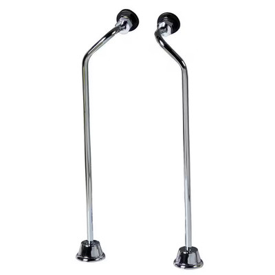 1/2 In. X 0.8 Ft. Brass Offset Bath Supplies in Chrome