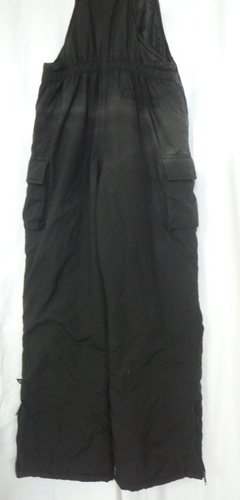 Rothschild Water Resistant Ski Snow Bib Overalls Sz L 14 16 Youth Black Unisex - Picture 10 of 15