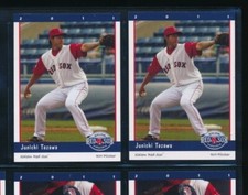 Lot (2) 2011 Grandstand Junichi Tazawa Salem Red Sox (CQ59) SWSW6