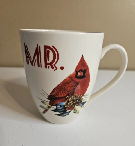 Lenox Winter Greetings by Catherine McClung Coffee Mug Red Cardinal Mr. 14oz