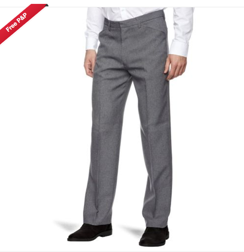 FARAH® Frogmouth Hopsack Trousers/Grey 