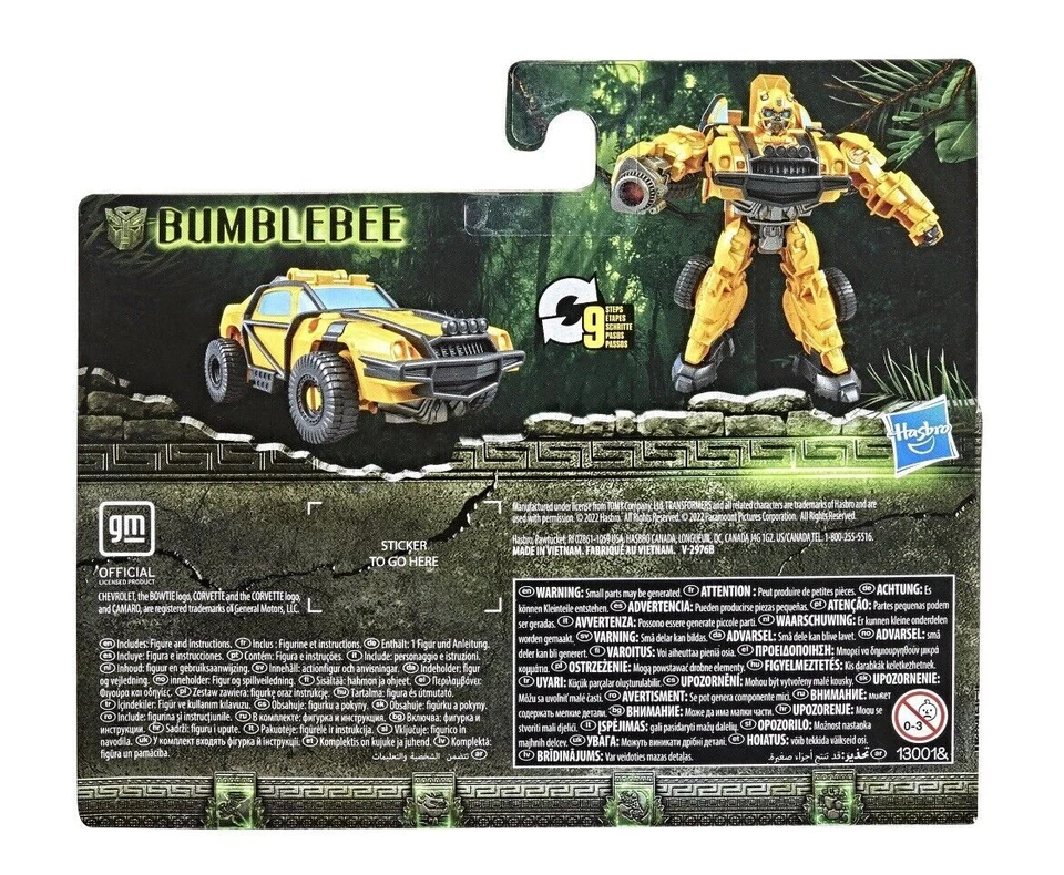 Transformers Action Figure di Bumblebee Rise of The Beasts Hasbro 11cm - Immagine 4 di 4