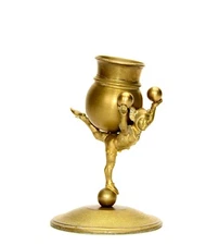 Vienna Bronze Clown Acrobat Figure Match Holder