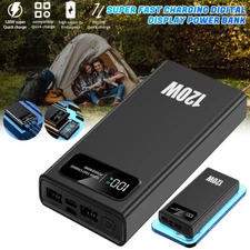 50000mAh Power Bank Fast Charging 120W Emergency Battery Supply Mobile Power