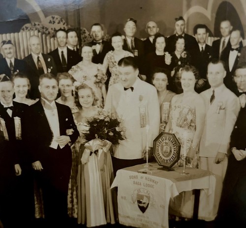 Sonja Henie B&W Photograph 1940 Sons of Norway Honoree Event 8"x 12" - Picture 2 of 5