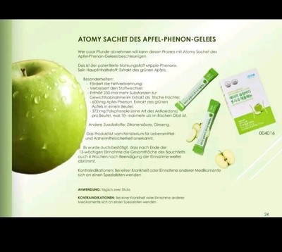 Apfelstick Äpfel Applephenon Gelee Stick (15g x 28 Stck) neu abnehmen Diät
