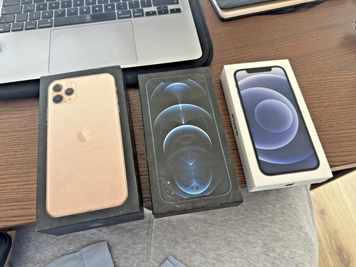 Apple iPhone 11 Pro Max, 12 Pro Max, 12 Empty Box Bundle Job Lot - 第 1/2 張圖片