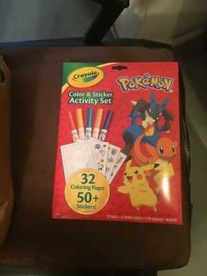 CRAYOLA COLORING & STICKER ACITIVITY SET GEBURTSTAG WEIHNACHTEN LERNEN