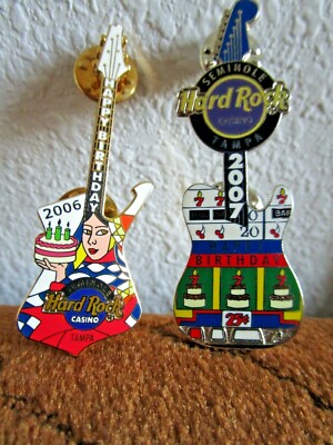 2006 & 2007 HAPPY BIRTHDAY HARD ROCK CASINO LAPEL PIN | eBay