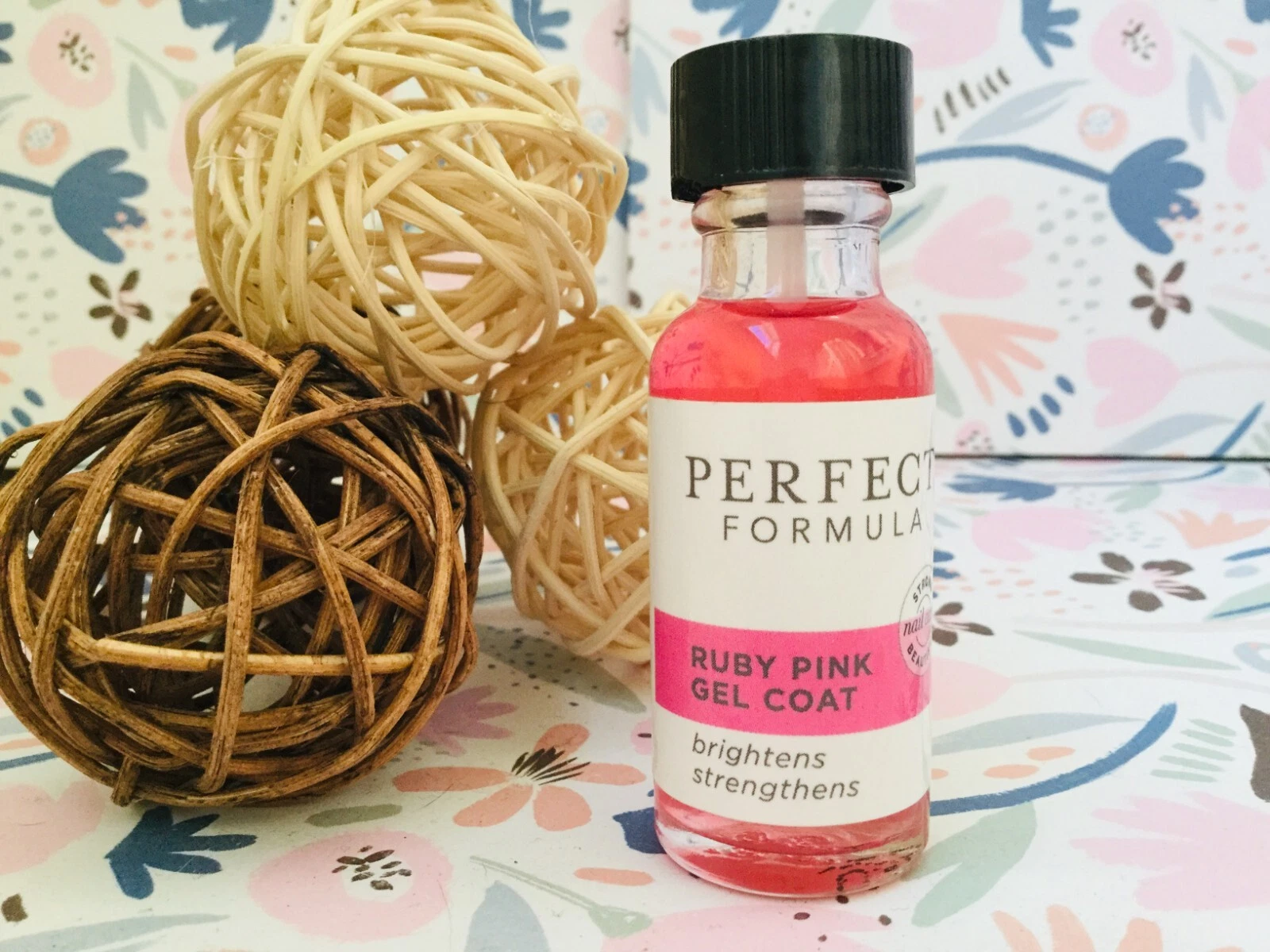 PERFECT FORMULA 💖 Ruby Pink Gel Coat Strengthener 18ml NEW NO BOX