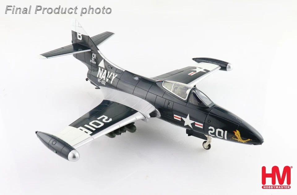 Hobby Master 1/48 HA7211 F9F-5 Panther USN VF-192 Golden Dragons, Korea, 1954 - Image 3 of 4