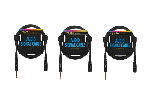 Audiokabel 6.3mm Female Stereoklinke Stereo 0,75m AC-242-075 Adapter 3 Stück Pro