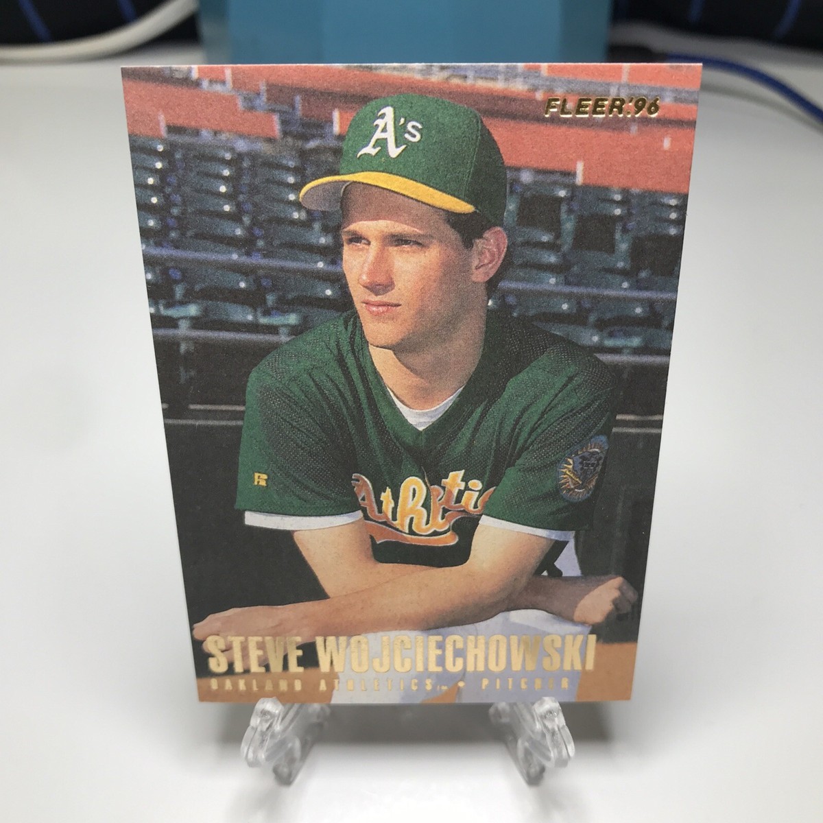 1996 Fleer Oakland Athletics Baseball Card #224 Steve