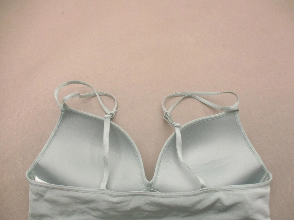34B H&M Mujer Gris Ligeramente Forrado Sumergible Inalámbrico Pull On Ajustable Demi Bra 9H Foto 4 de 4