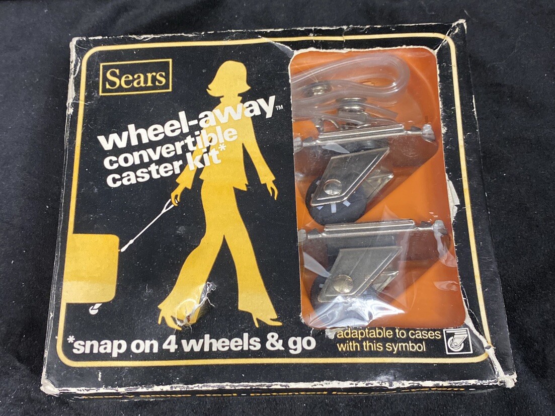 Sears Wheel Away Convertible Caster Kit New Old Stock