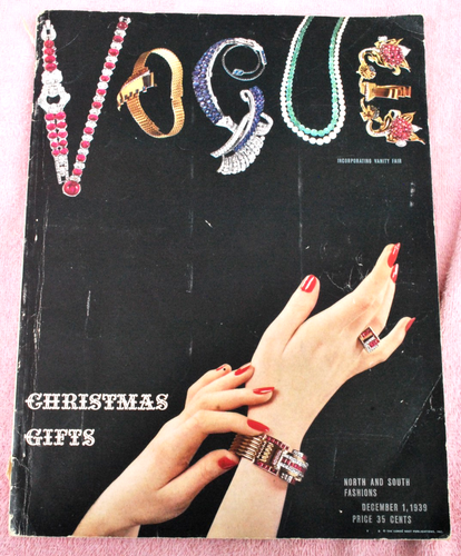 VOGUE 1. Dezember 1939 Bruehl Schmuckbrief