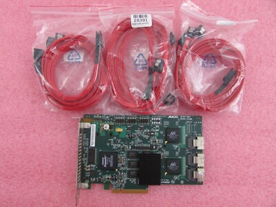 AMCC 3WARE RAID Controller Card 9650SE-12ML 12-Port PCI-E SATA II w/ Cables
